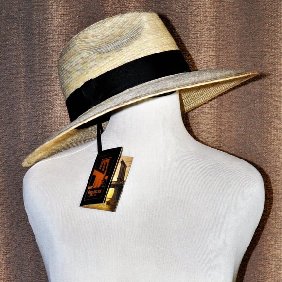 Brooklyn Hat Co. 100% Mexican Palm Fiber Safari Hat with Black Band - Picture 11 of 12
